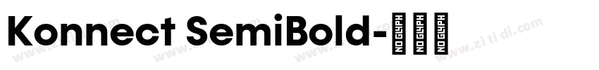 Konnect SemiBold字体转换